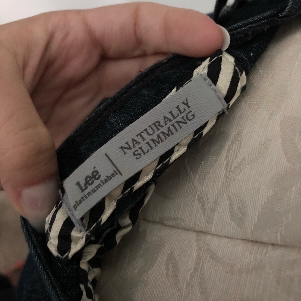 Lee Platinum Natural Slimming Dark Blue Jeans - Picture 5 of 6